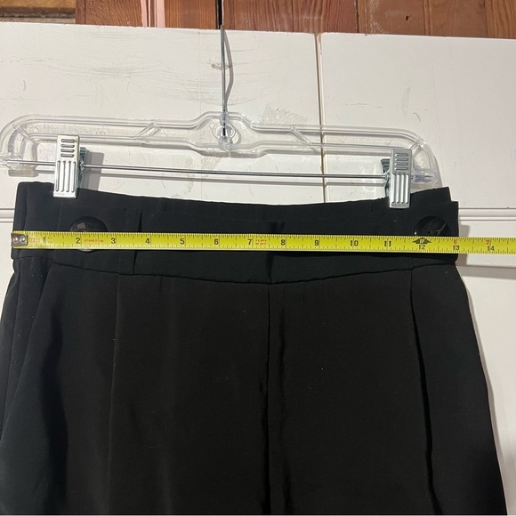 Zara TRF Pleated Wide-Leg Pants Black Size Small - Picture 9 of 9